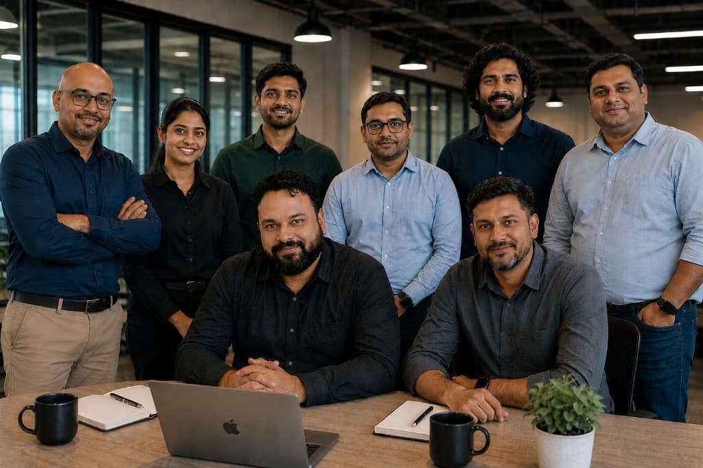 Softovate team collaborating in the office