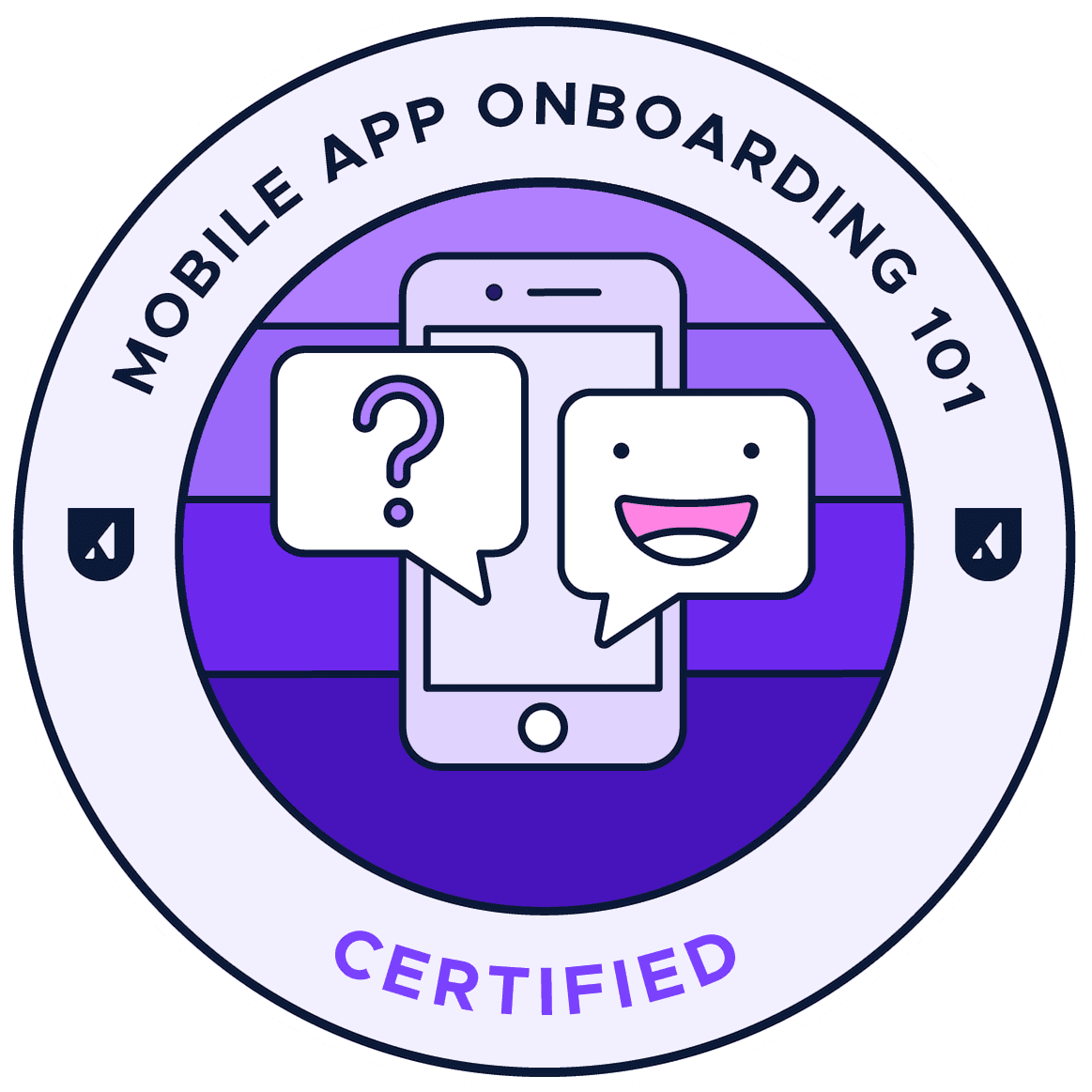 Mobile app onboarding 101 feature badge