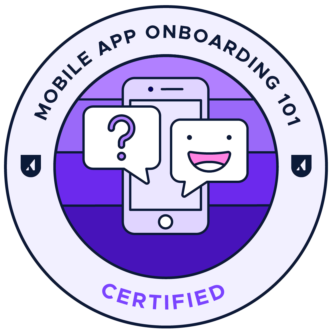 Mobile app onboarding 101 feature badge